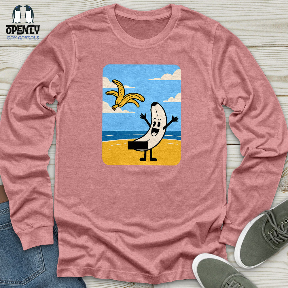 Funny Banana Unisex Long Sleeve Tee