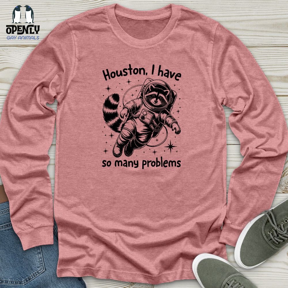 Space Raccoon Unisex Long Sleeve Tee
