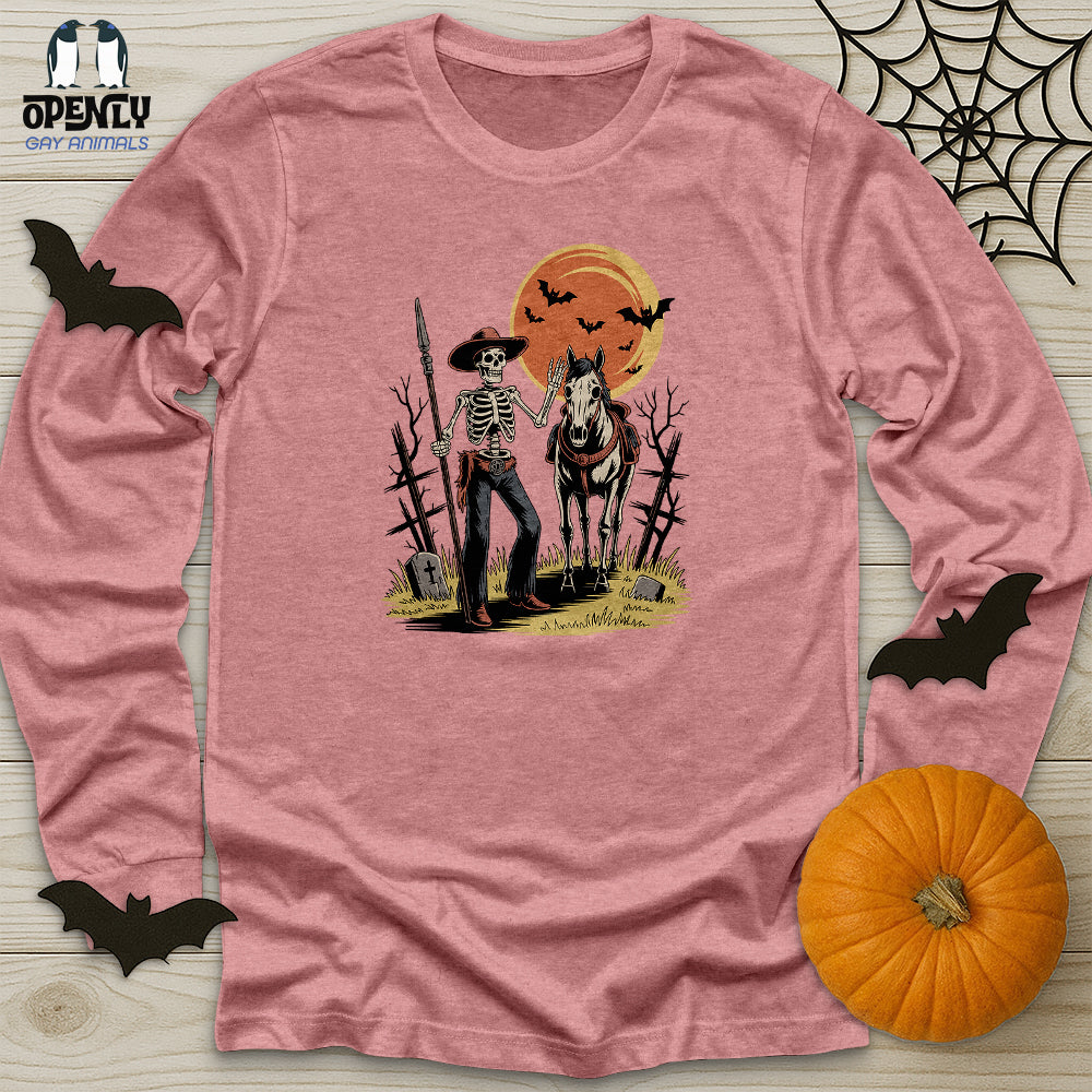 Skeleton Cowboy Unisex Long Sleeve Tee