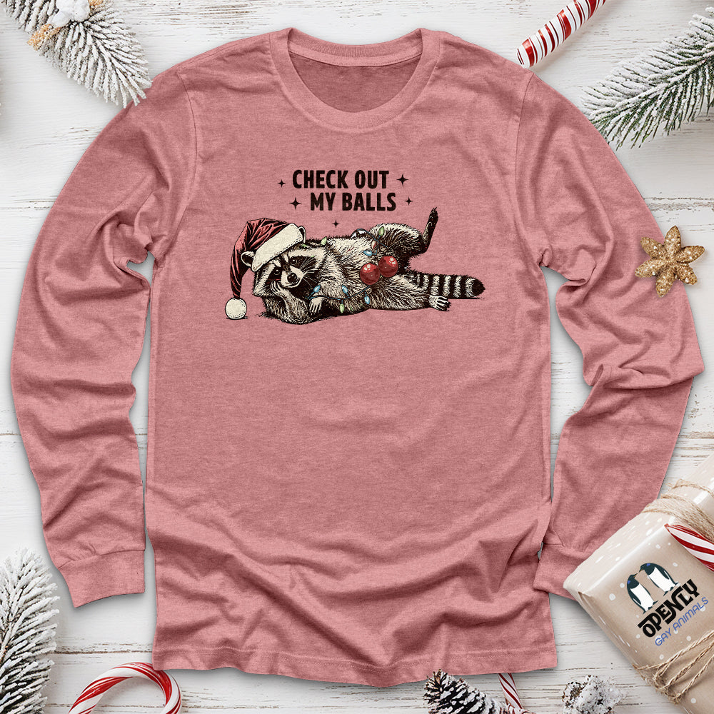 Check Out My Balls Unisex Long Sleeve Tee