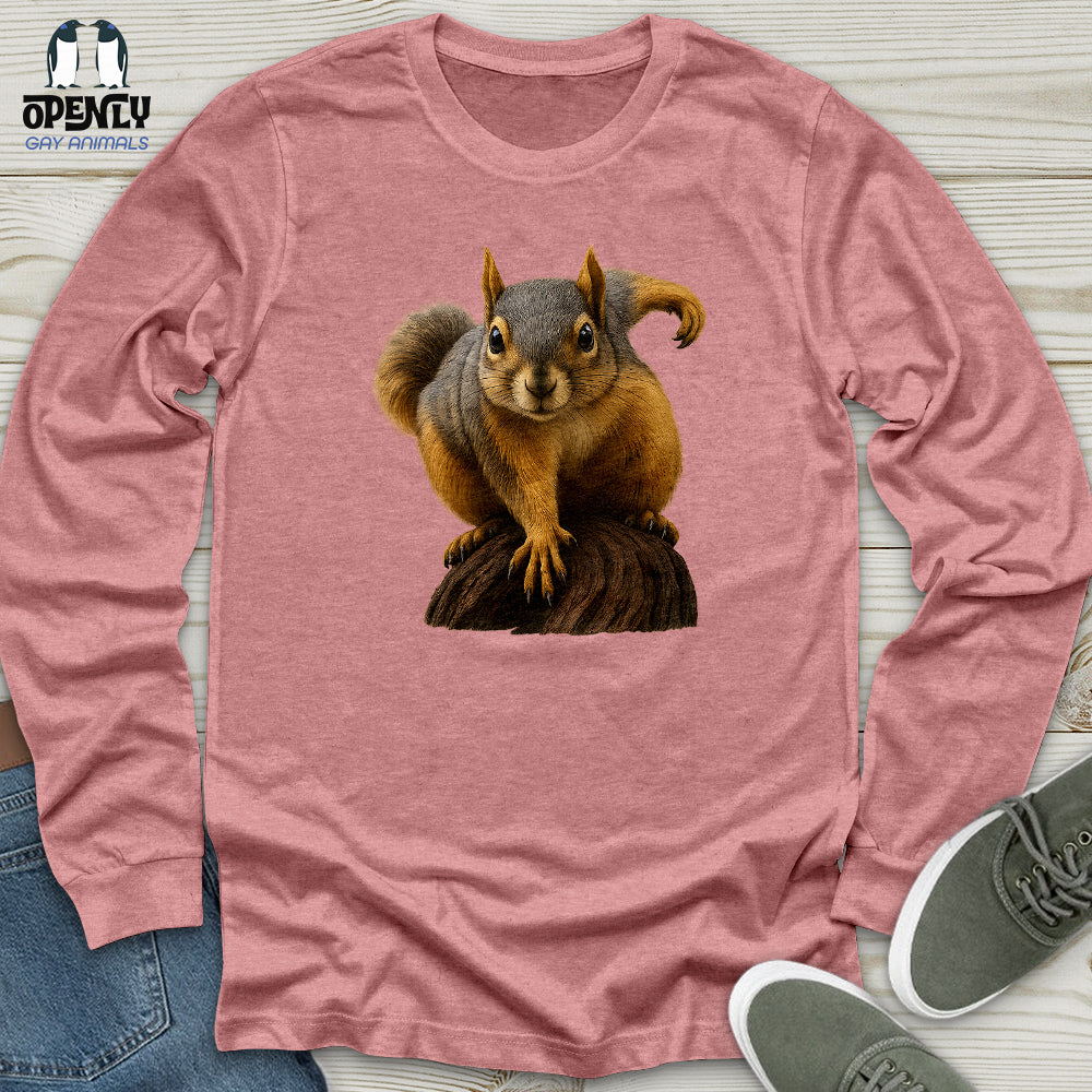 Squirrel on Alert Unisex Long Sleeve Tee