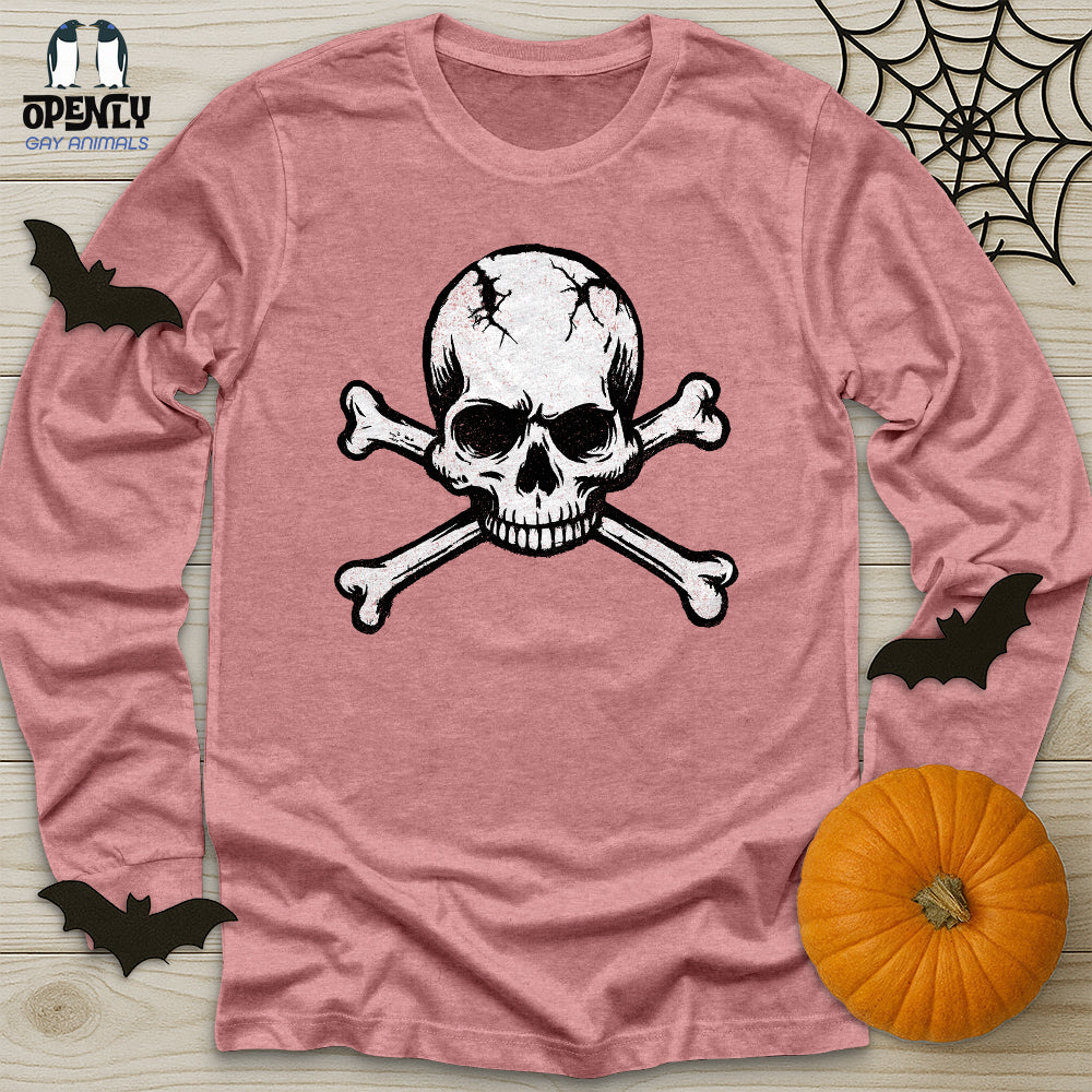 Skull Crossbones Unisex Long Sleeve Tee