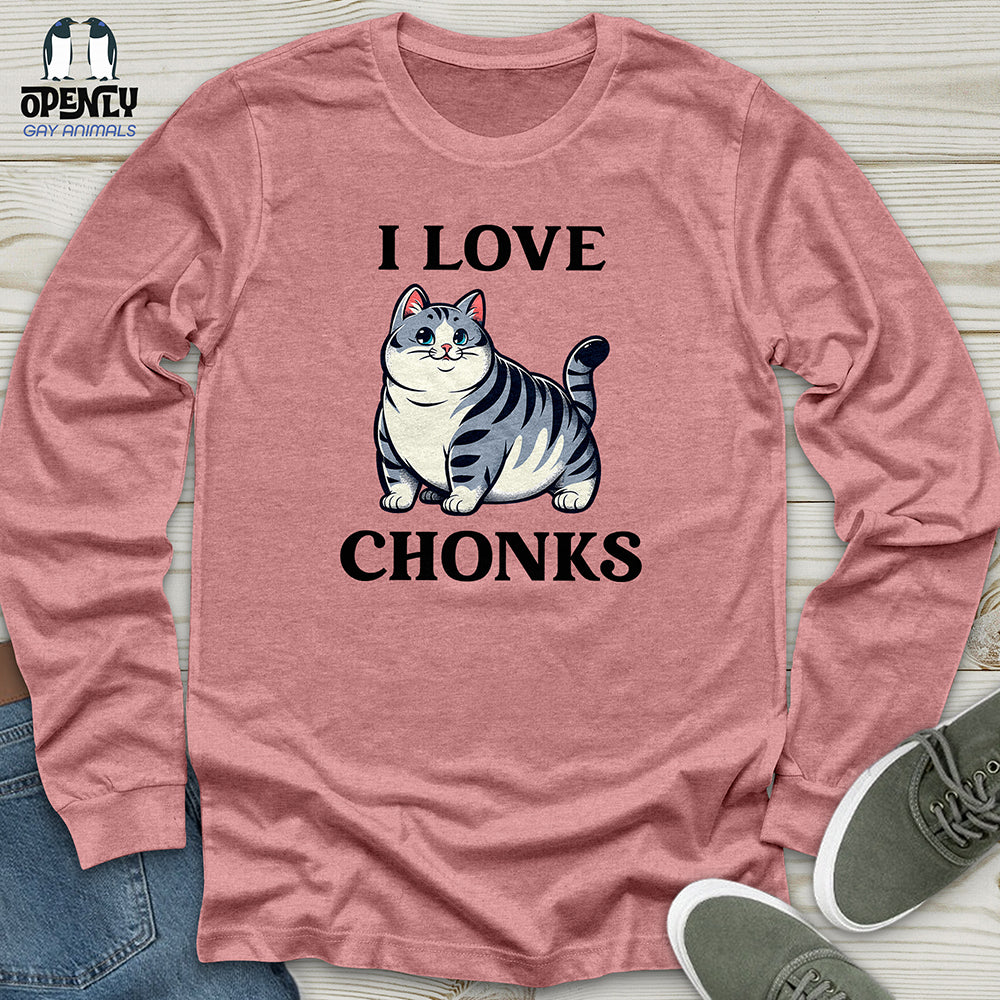 I Love Chonks Unisex Long Sleeve Tee