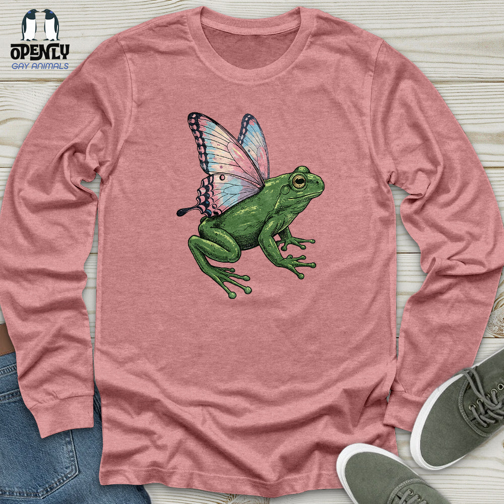 Butterfly Wings Frog Unisex Long Sleeve Tee