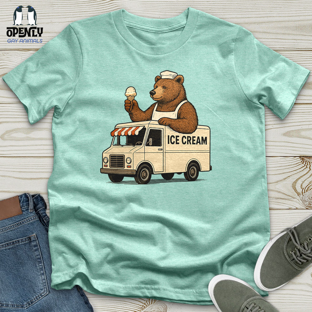 Bear Ice Cream Truck Unisex T-Shirt