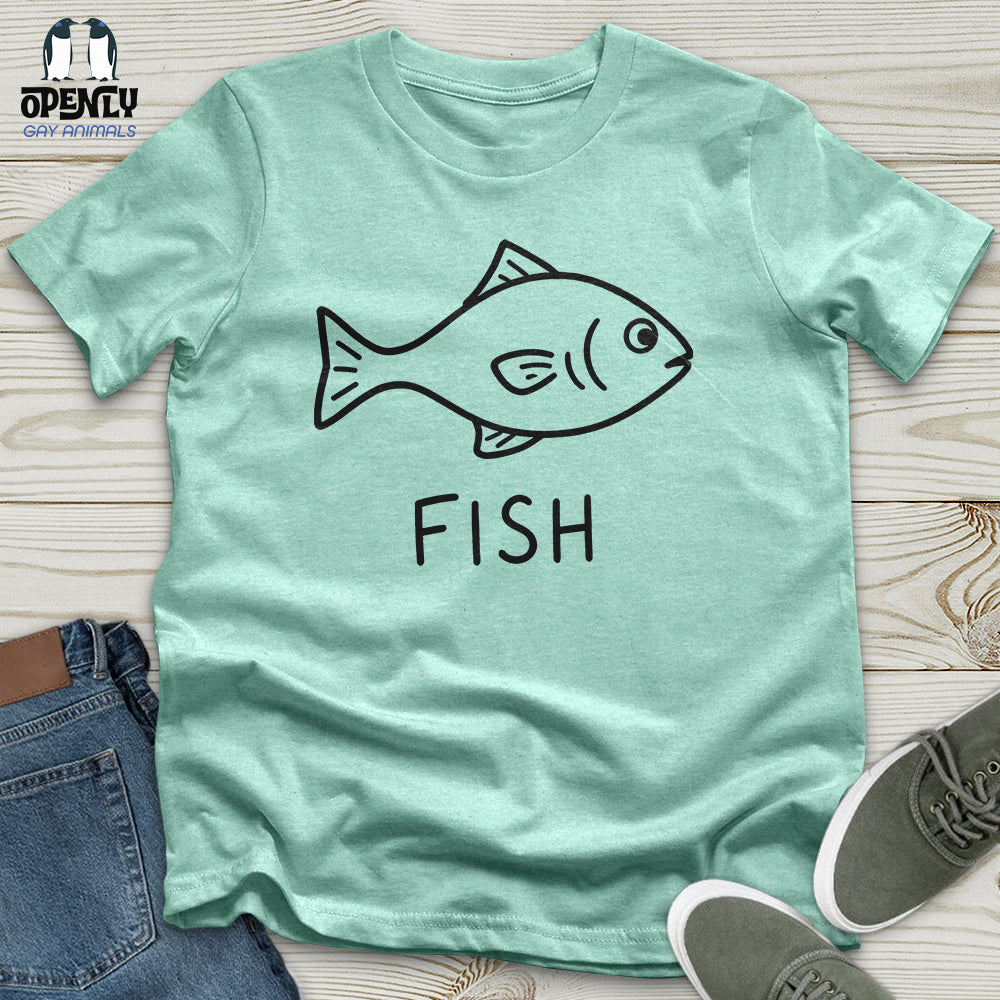Minimalist Fish Unisex T-Shirt