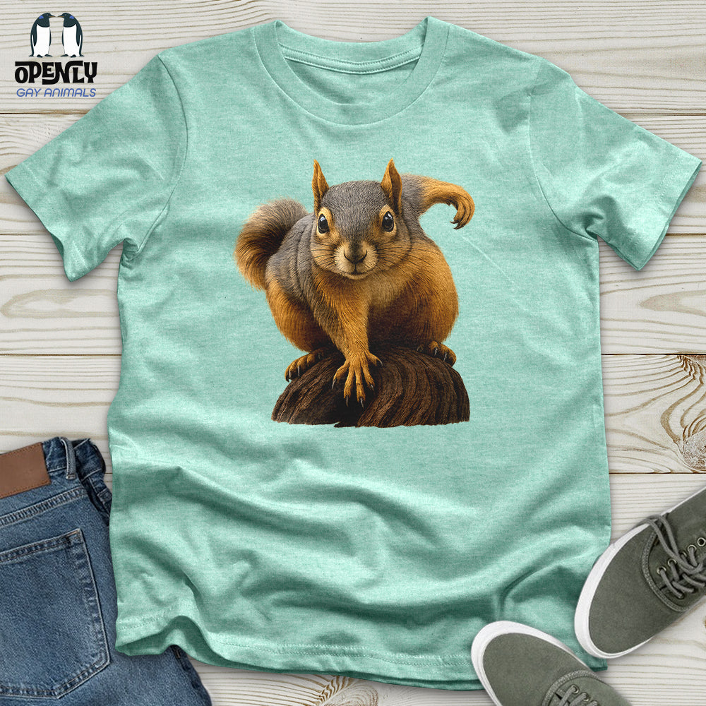 Squirrel on Alert Unisex T-Shirt