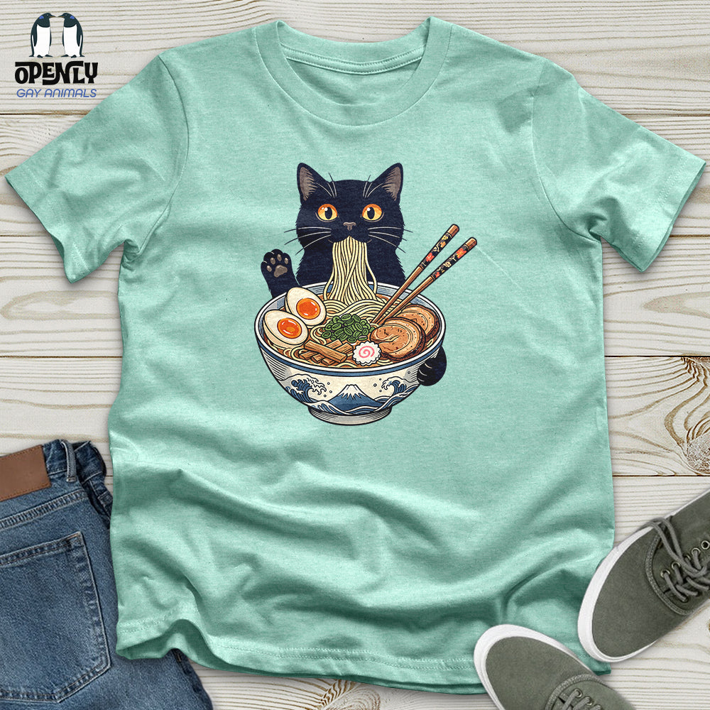 Cat with Ramen Unisex T-Shirt