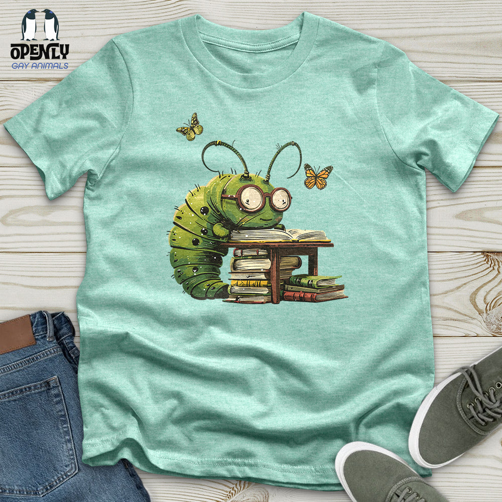 Caterpillar Bookworm Bliss Unisex t-shirt