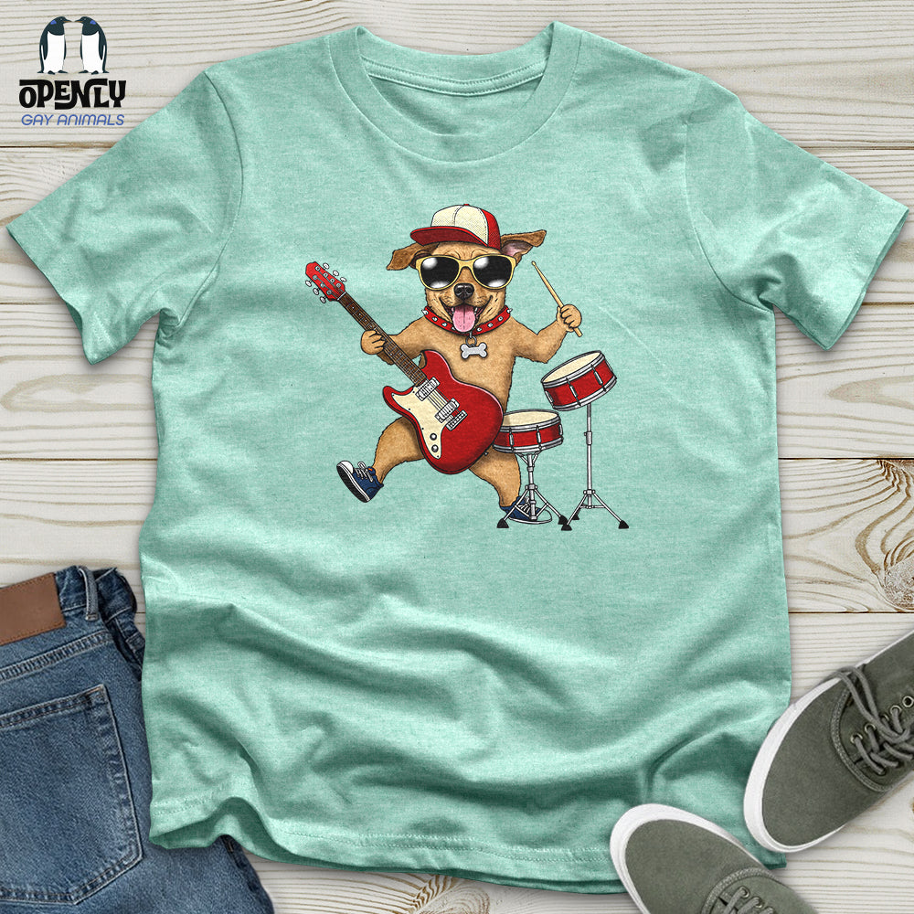 Musician Dog Unisex t-shirt