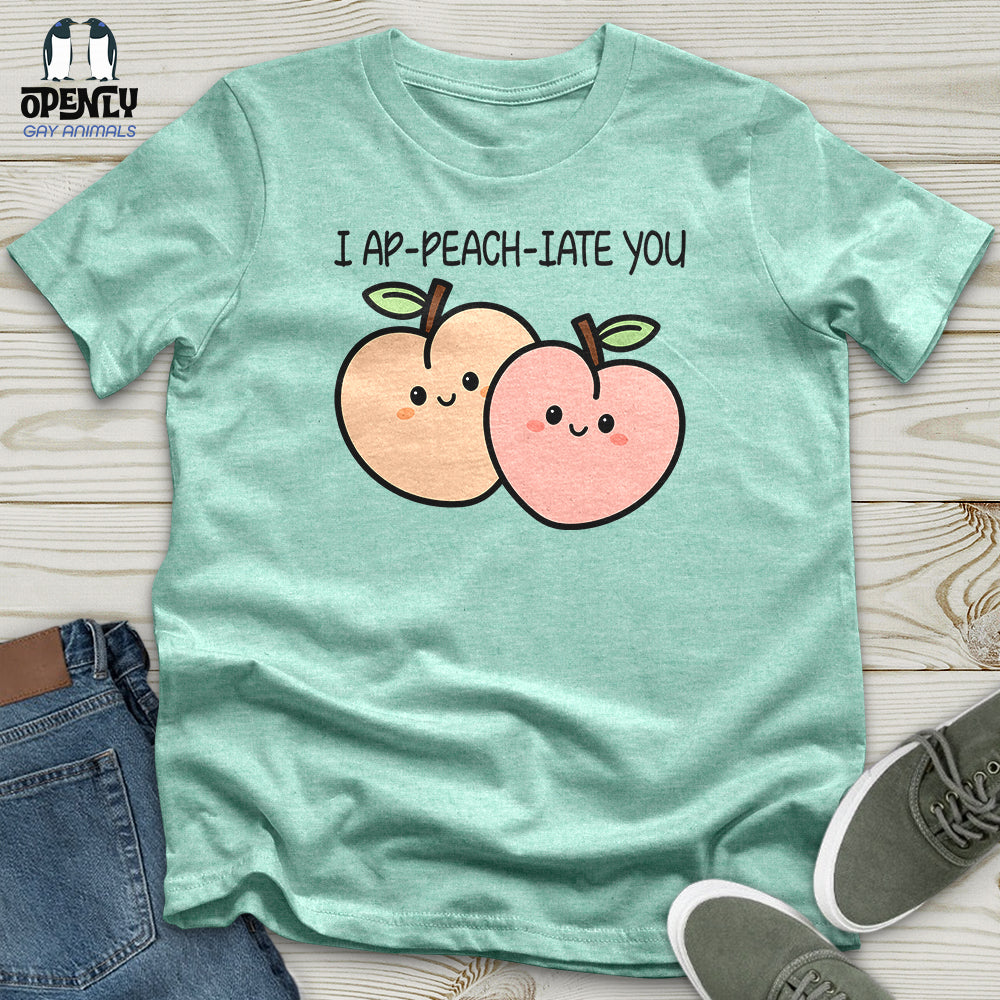 I Ap Peach Iate You Unisex T-Shirt