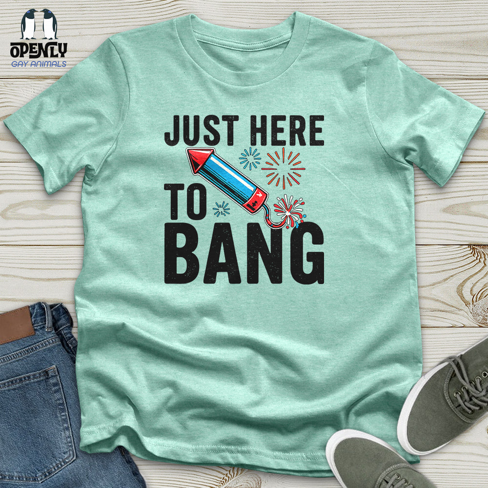 Just Here To Bang 02 Unisex T-Shirt