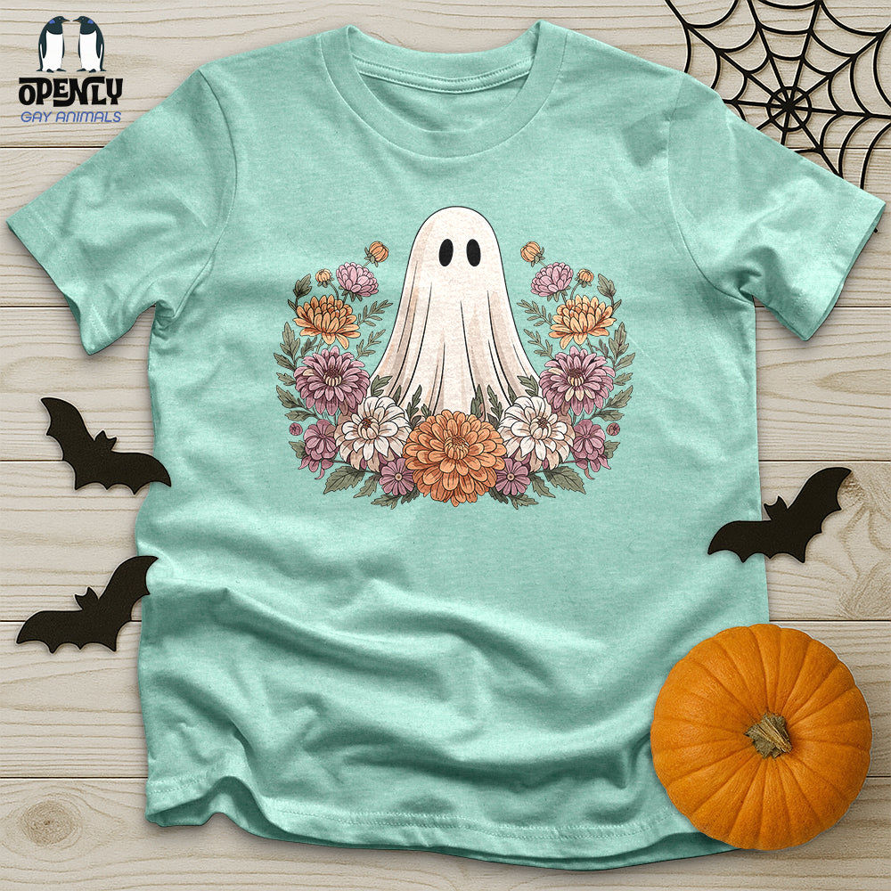 Floral Halloween Ghost Unisex T-Shirt