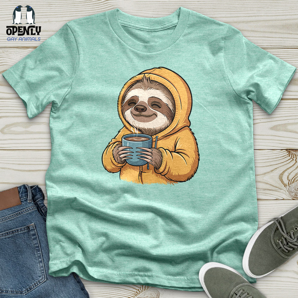 Sloth With Coffee Unisex T-Shirt