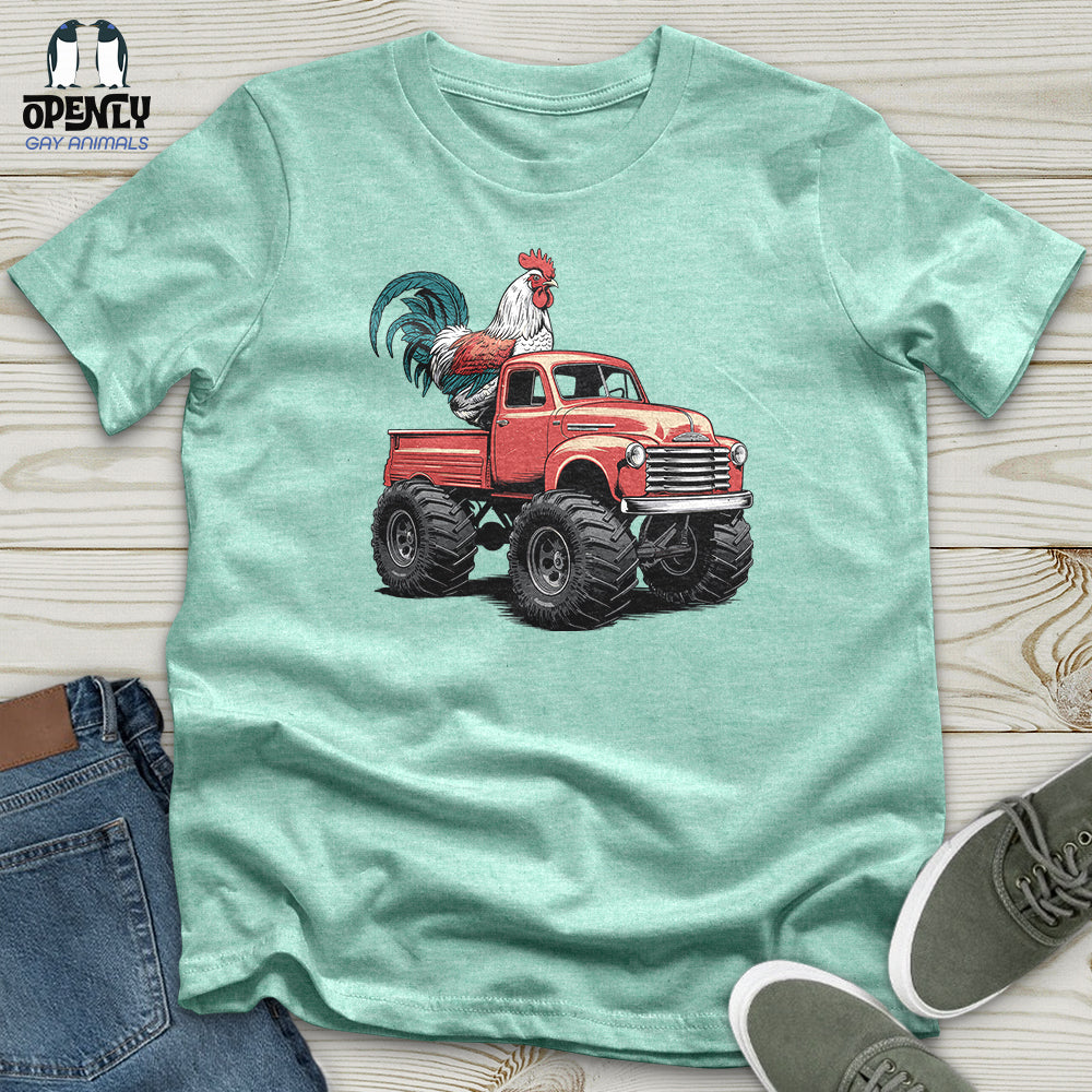 Chicken Monster Truck Unisex t-shirt