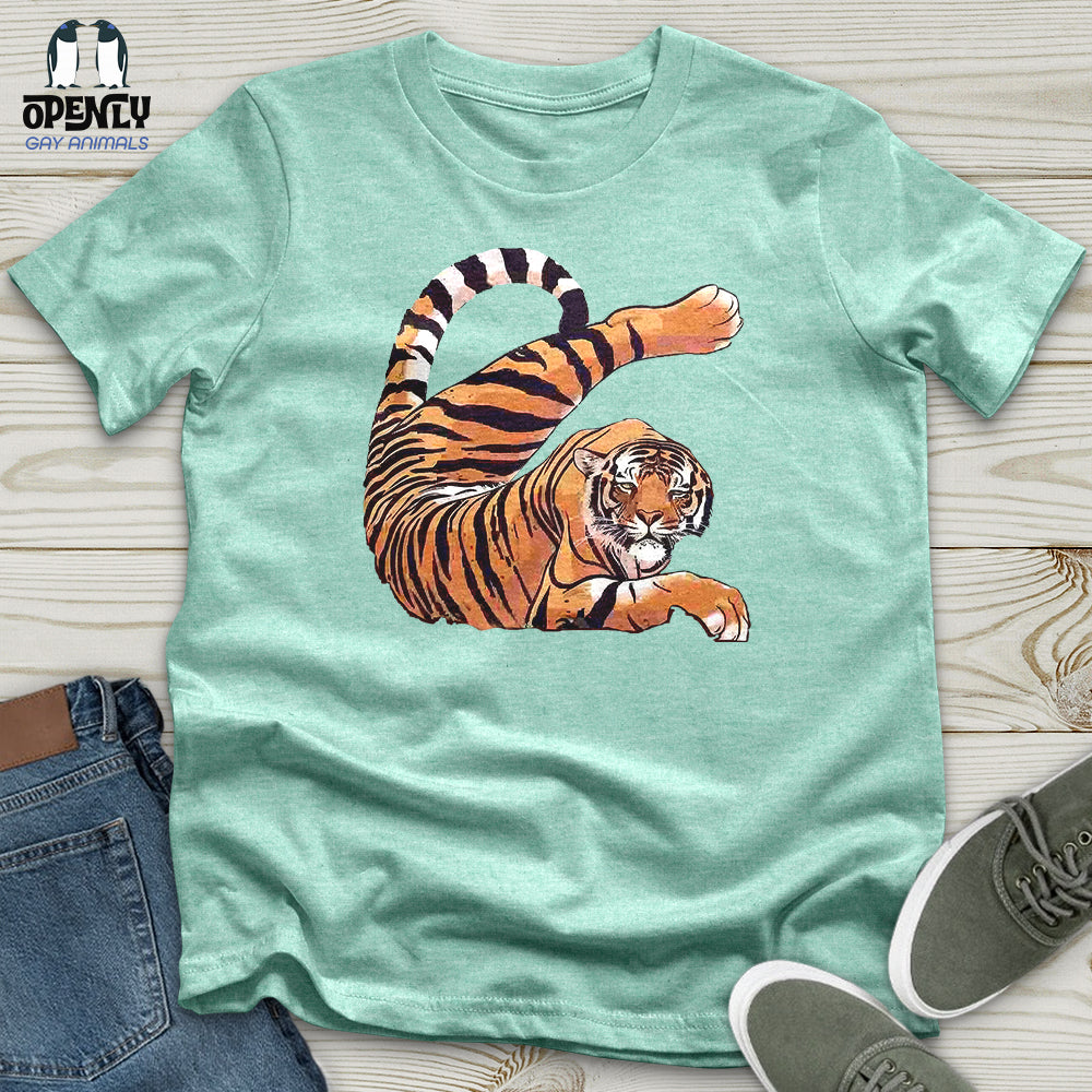 Stretching Tiger Unisex T-Shirt