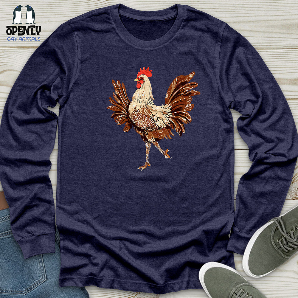 Glamorous Rooster Sparkle Unisex Long Sleeve Tee