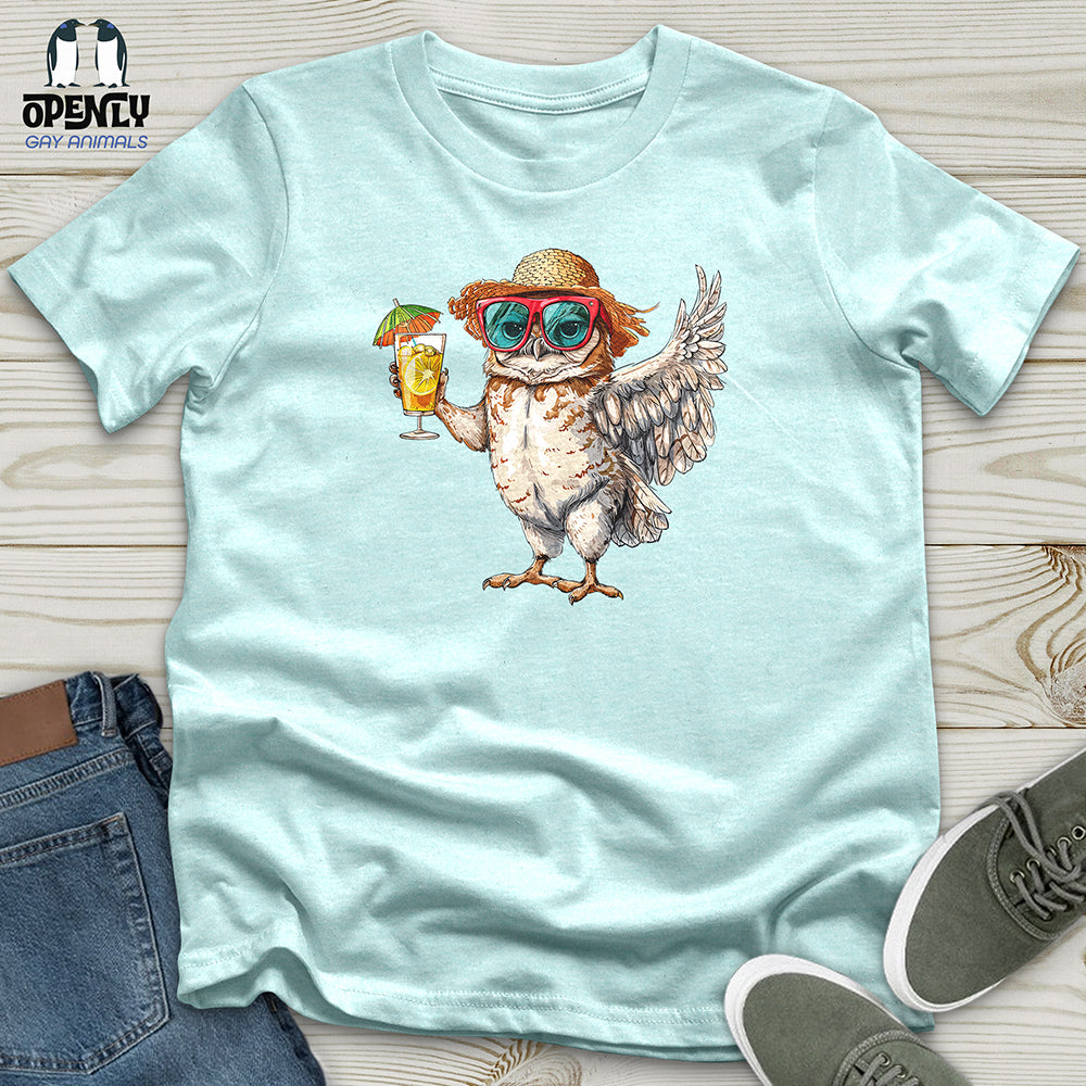 Owl Beach Vacation Unisex t-shirt