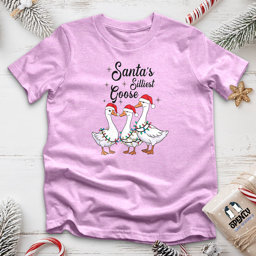 Santa's Silliest Goose Unisex t-shirt