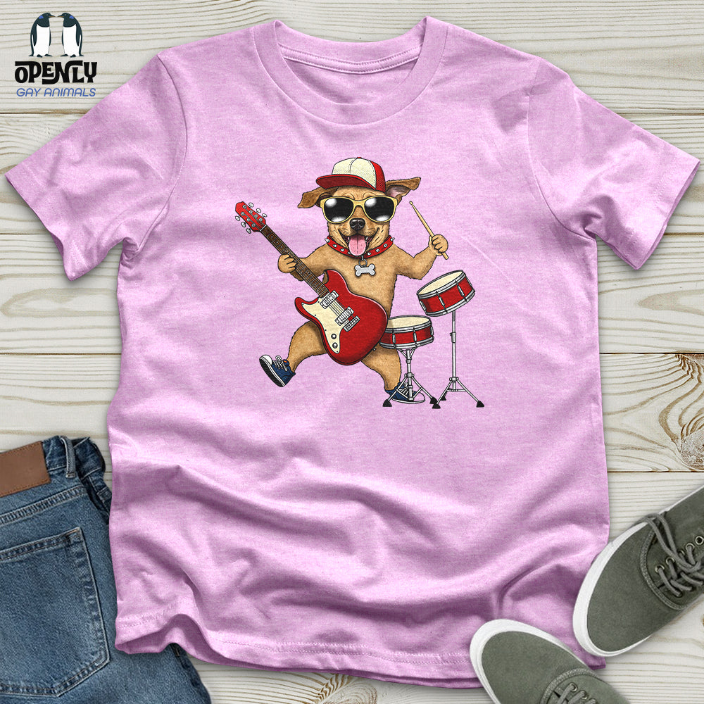 Musician Dog Unisex t-shirt