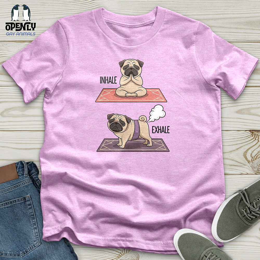 Inhale, Exhale Dog Unisex t-shirt