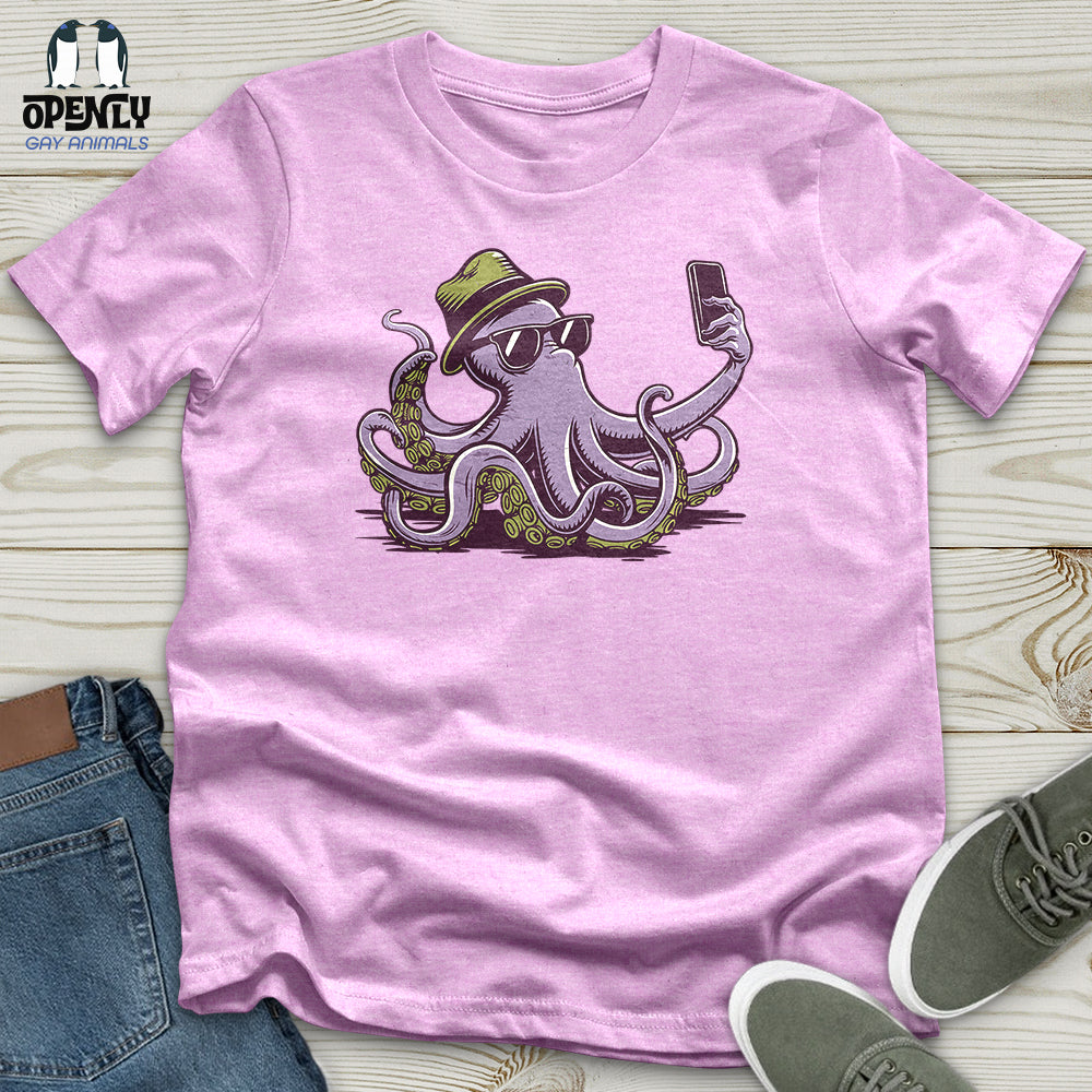 Octopus Takes a Selfie Unisex T-Shirt