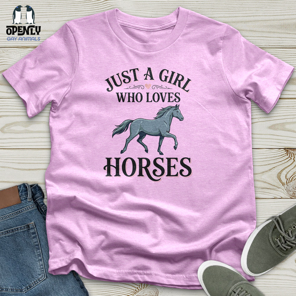 Just A Girl Who Loves Horses Unisex T-Shirt