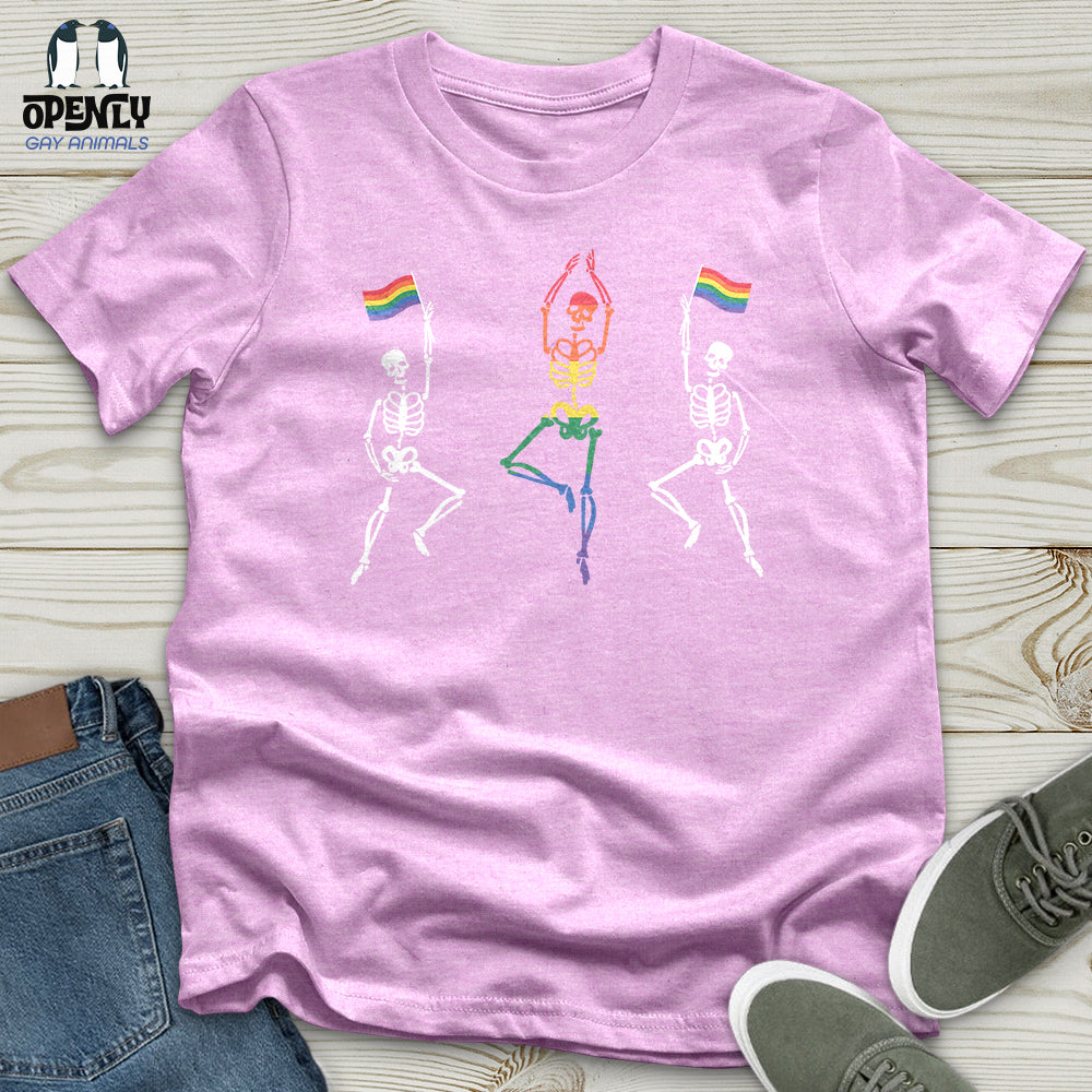 Dancing Skeletons Pride Unisex T-Shirt