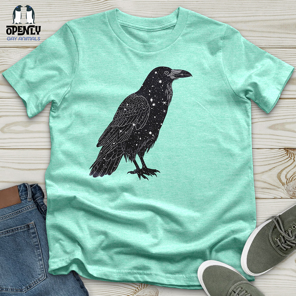 Celestial Raven Silhouette Unisex T-Shirt - Main Image