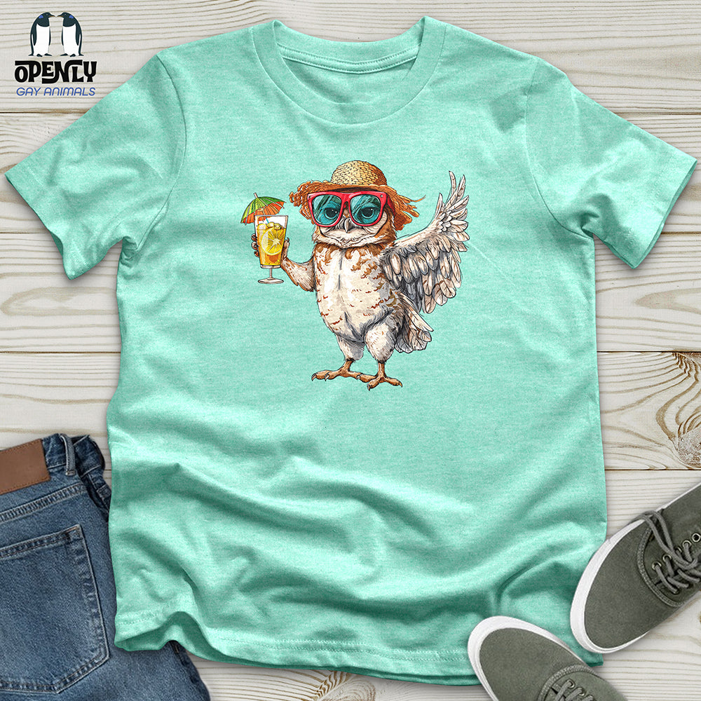 Owl Beach Vacation Unisex t-shirt