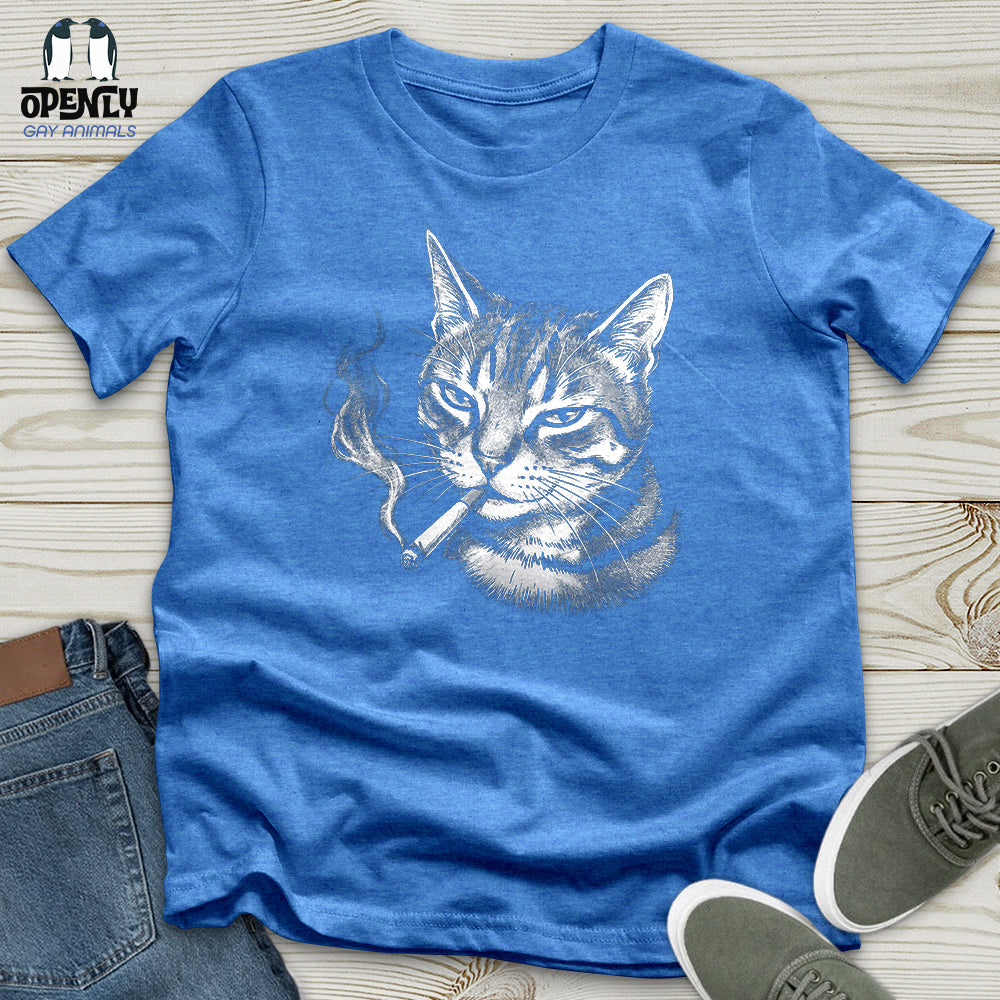 Smoking Cat Unisex T-Shirt