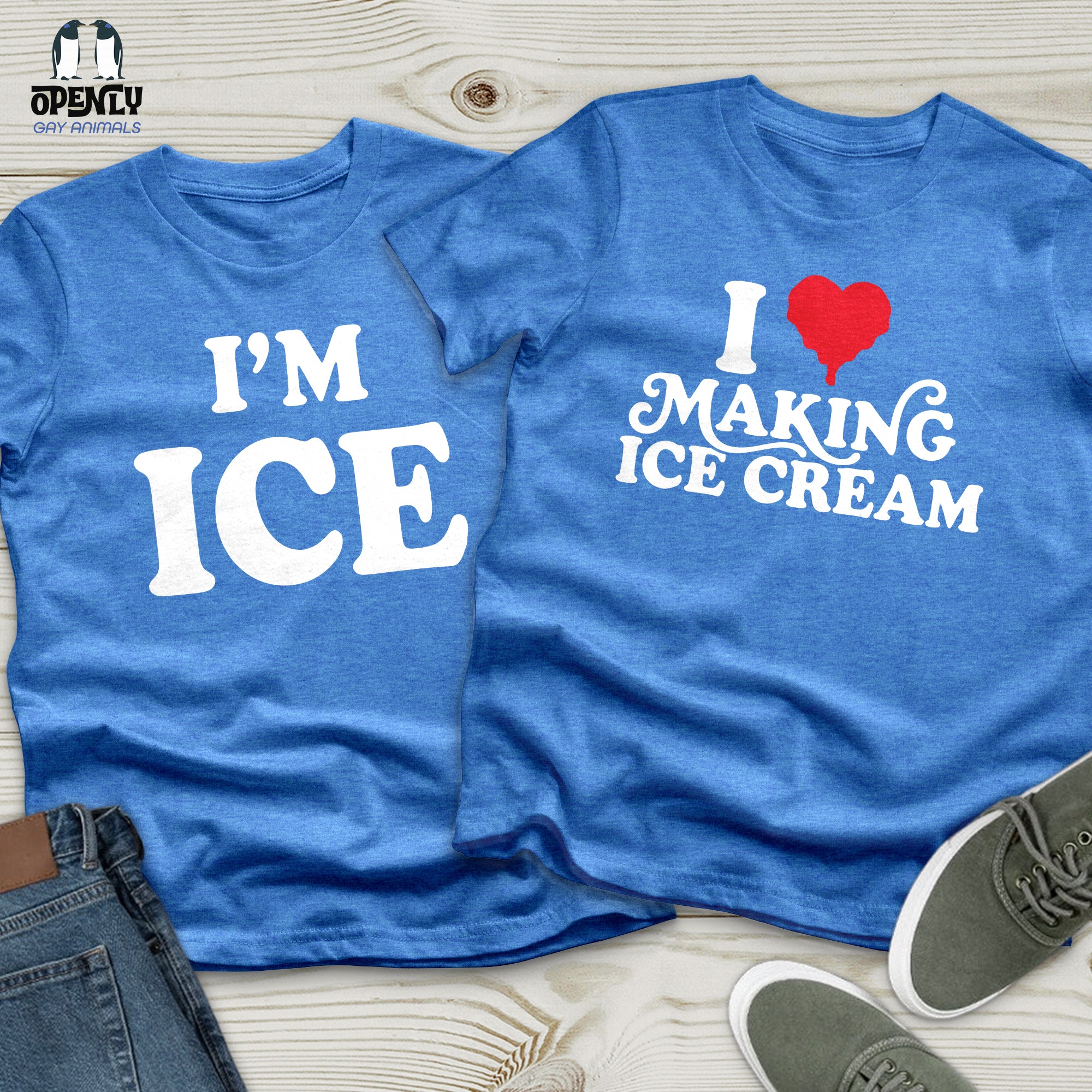 ICE Cream Couple T-Shirt Set