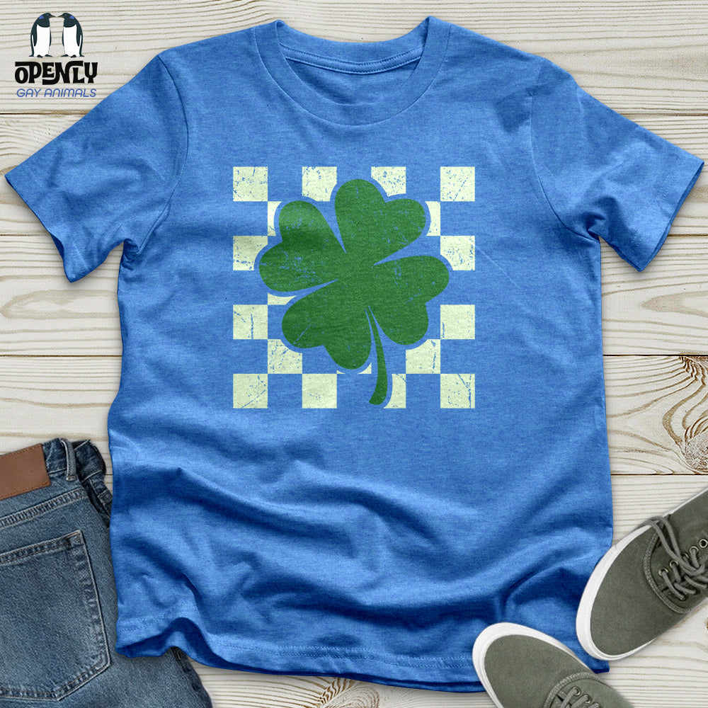 Checkered Shamerock Unisex T-Shirt