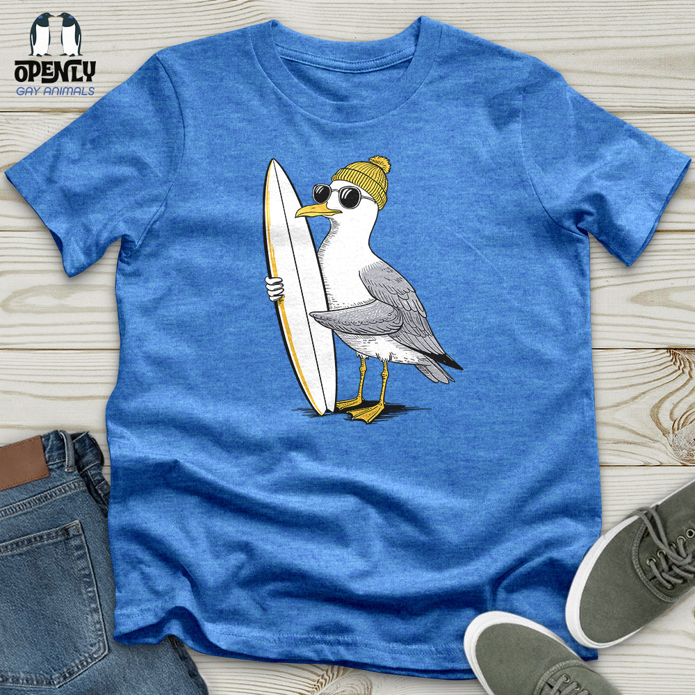 Surfing Seagull Unisex T-Shirt