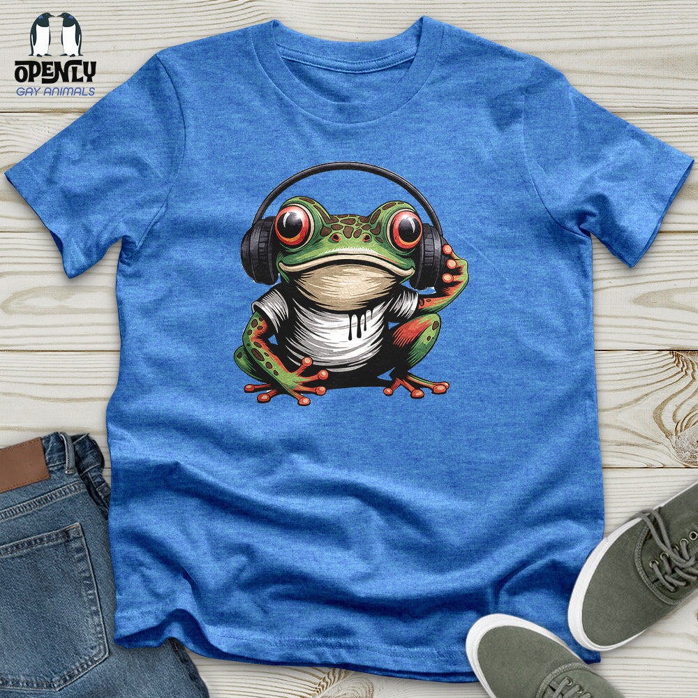 Frog in Headphones Unisex T-Shirt