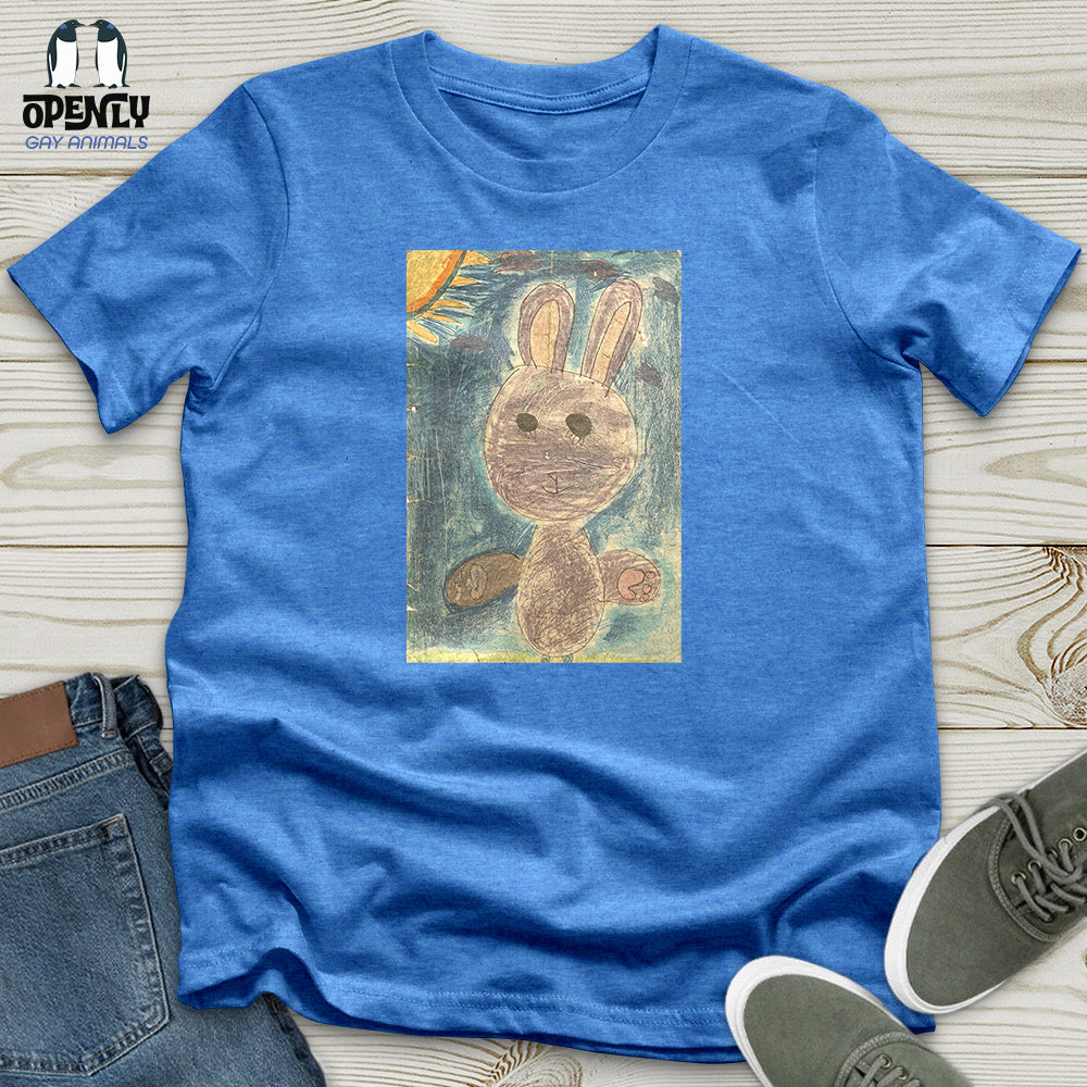 Glitch Bunny Faded Unisex T-Shirt