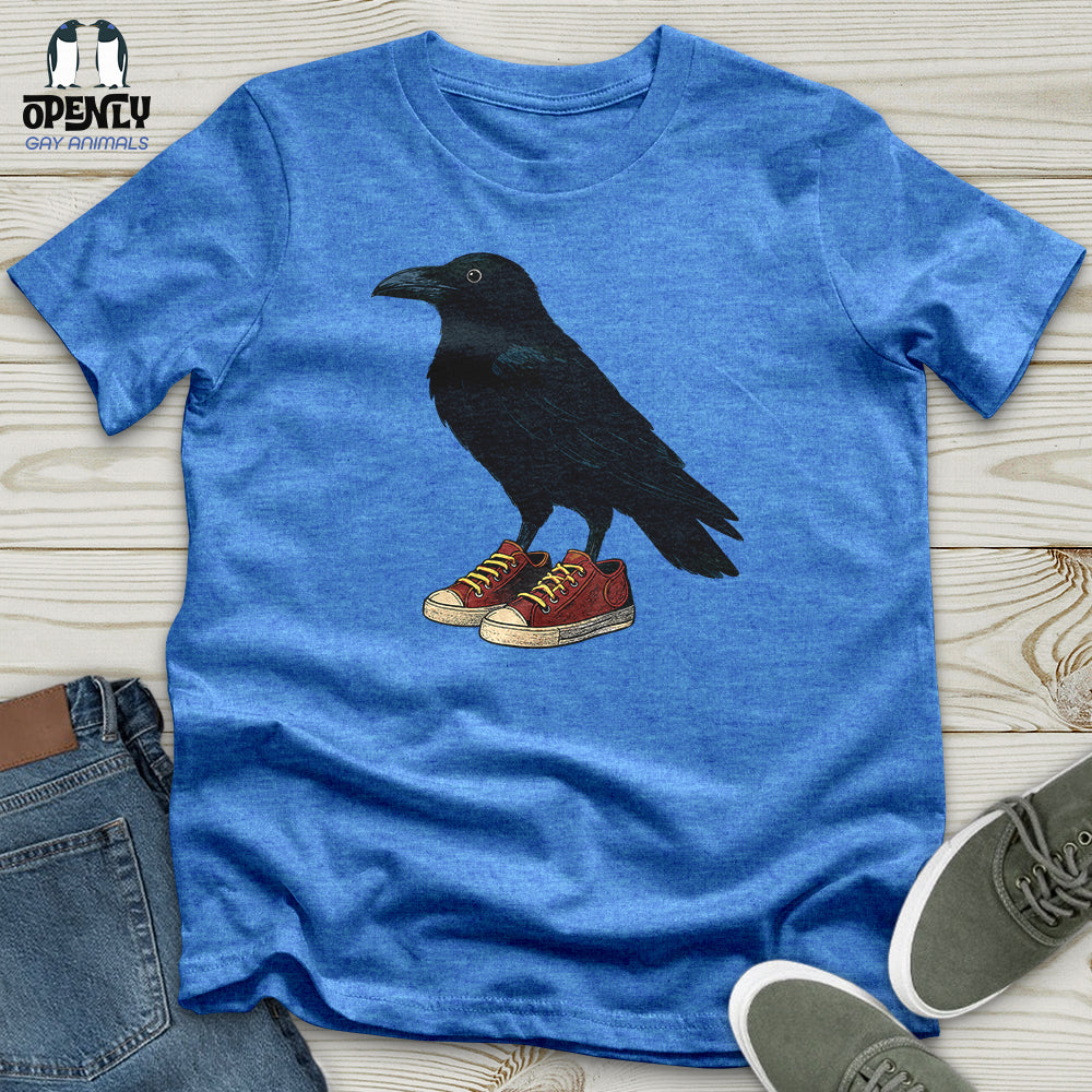 Raven Wearing Sneakers Unisex T-Shirt