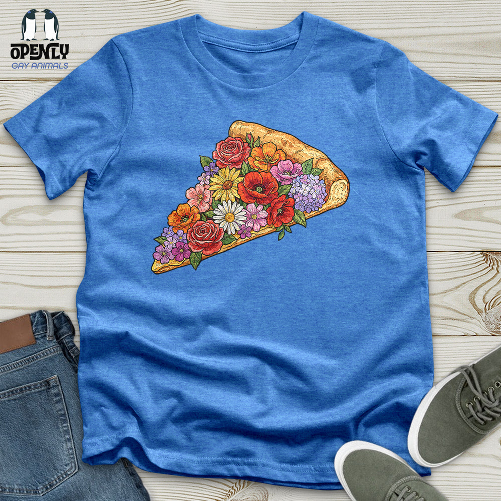 Flowers Pizza Unisex T-Shirt