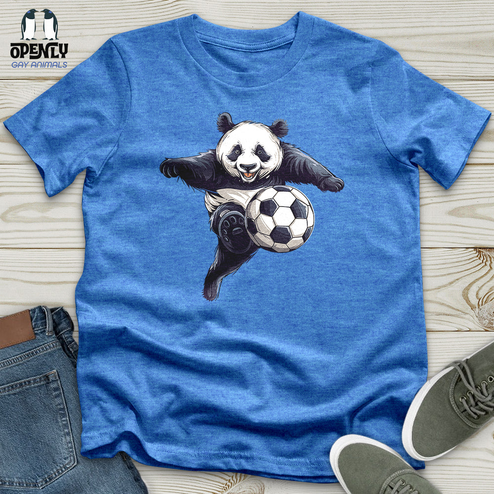 Panda Soccer Strike Unisex t-shirt