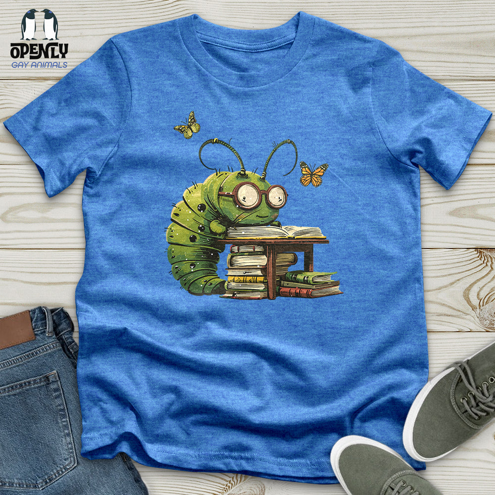 Caterpillar Bookworm Bliss Unisex t-shirt