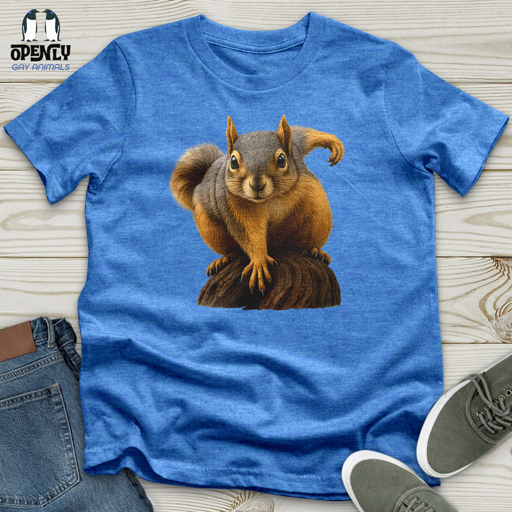 Squirrel on Alert Unisex T-Shirt