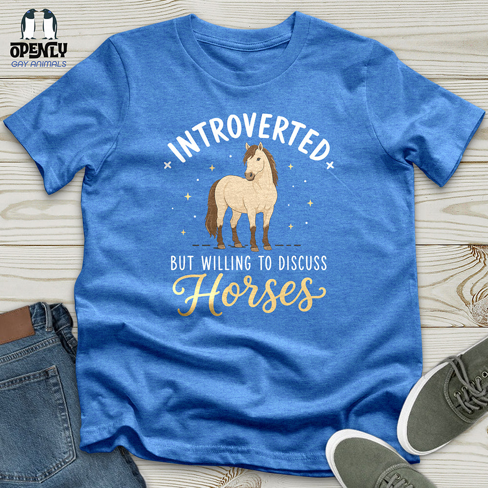 Introverted Horse Badge Unisex T-Shirt