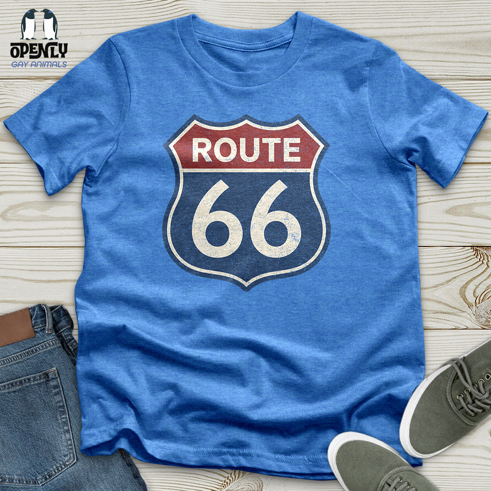 Vintage Route 66 Sign Unisex T-Shirt