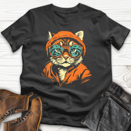 Hipster Cat Attitude Softstyle Tee