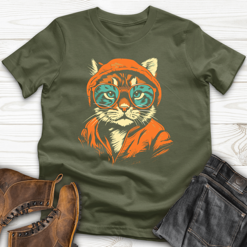 Hipster Cat Attitude Softstyle Tee