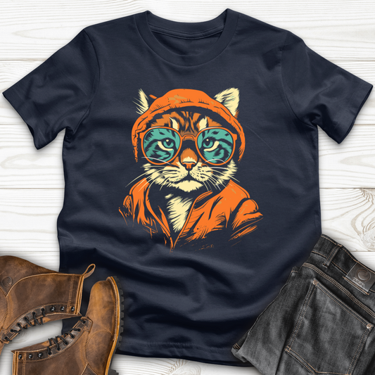Hipster Cat Attitude Softstyle Tee