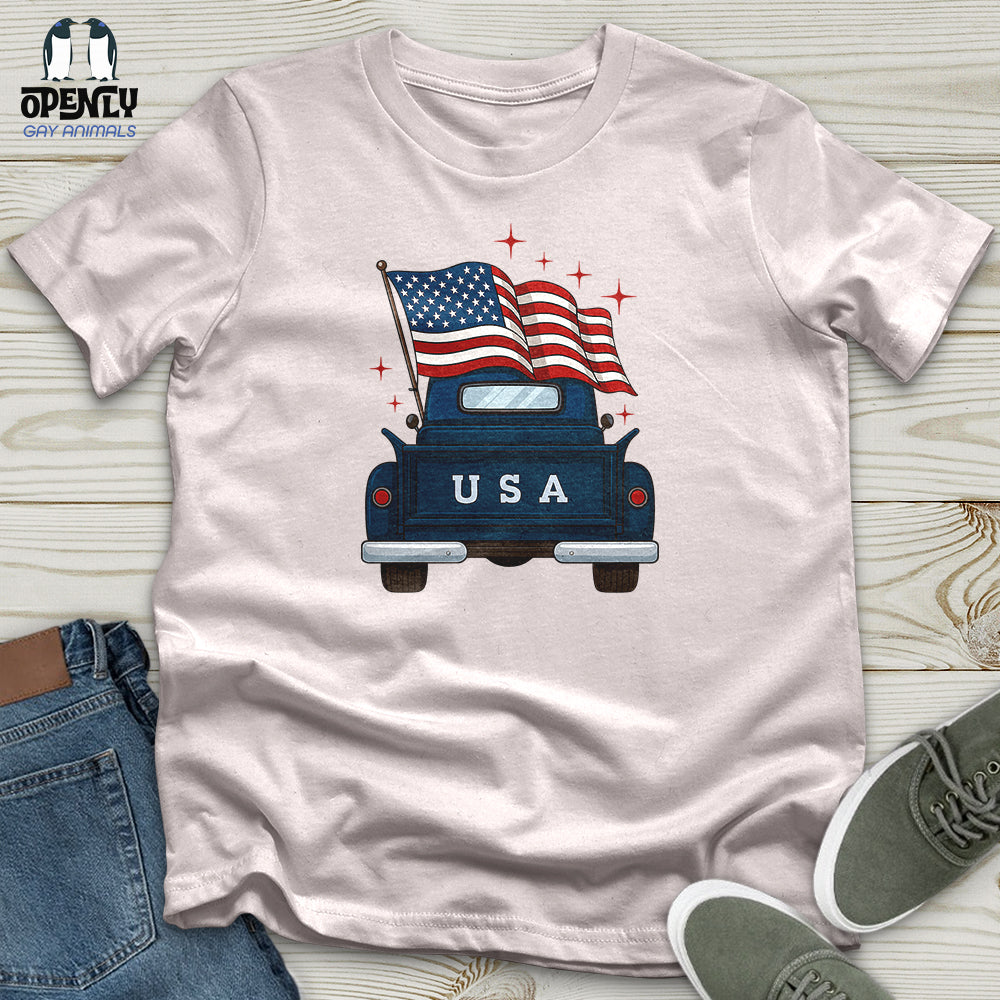 Happy Memorial Day Farm Truck Softstyle Tee