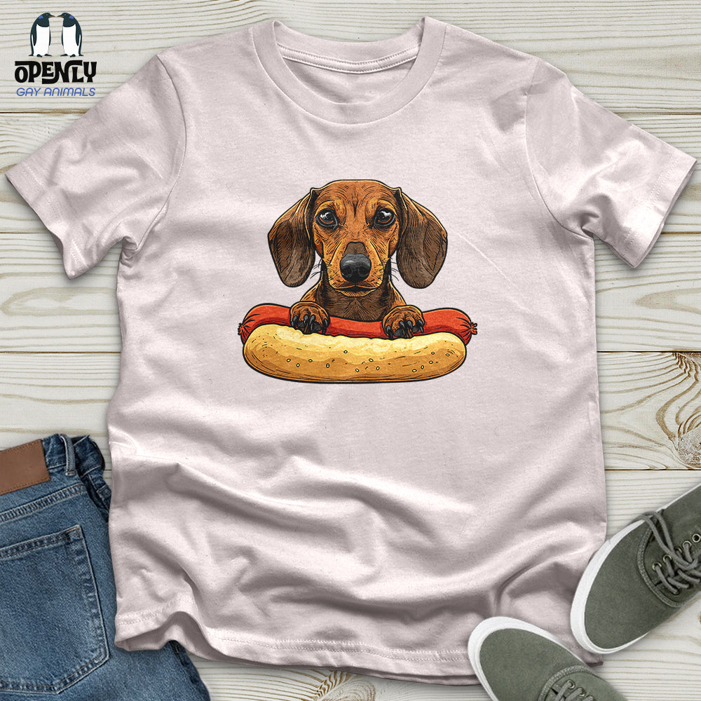 Dachshund Hotdog Hug Softstyle Tee