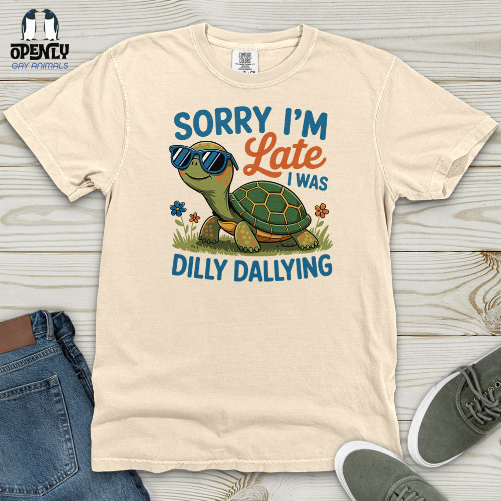 Sorry I'm Late Heavy Cotton Comfort Colors Tee