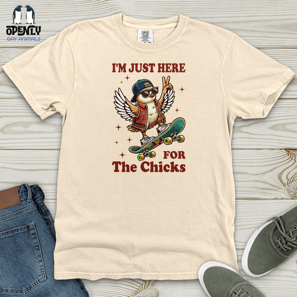 I'm Just Here for the Chicks Heavy Cotton Comfort Colors Tee